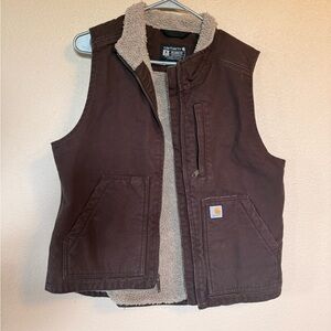 Carhartt Dark Brown Relaxed Fit Vest